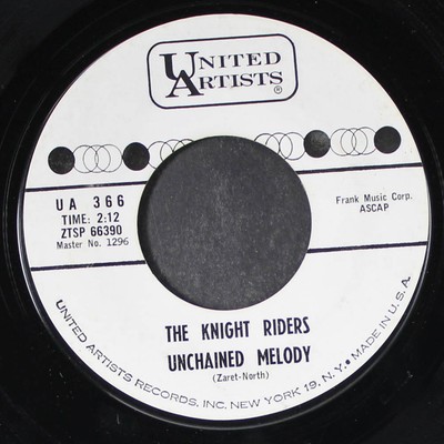 KNIGHT RIDERS: annie's place / unchained melody UA 7