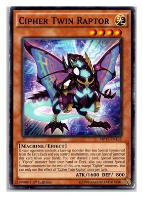 2017 Mega-Tins Mega Pack #MP17-EN135 Cipher Twin Raptor - 1st Ed. (MP)-image