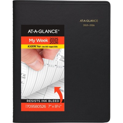 Planner 2025-2026 Academic, Weekly, Quarter-Hourly Appointment Book, 7