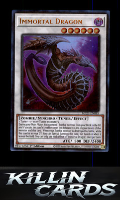 Immortal Dragon MP23-EN085 Ultra Rare 25th Anniversary Tin: Dueling Heroes Mega -image