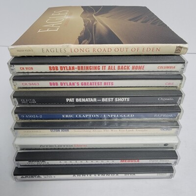 Mixed Lot Of Cds-Annie Lennox, Elton John, Eric Clapton, Bob Dylan, Pat Benatar-image
