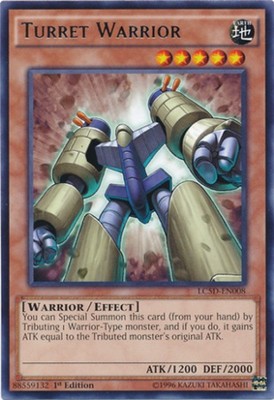 Turret Warrior - LC5D-EN008 - Rare - 1st Edition Near Mint Legendary Collection -image