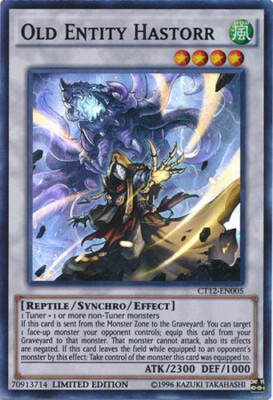 Yu-Gi-Oh Card - CT12-EN005 - OLD ENTITY HASTORR (super rare holo) - NM-image