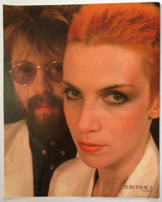 EURYTHMICS ANNIE LENNOX DAVE STEWART 1985 Japan Clipping from PIN UP BOOK ’85-image