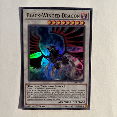 YUGIOH! Black-Winged Dragon LC5D-EN135 Ultra Rare 1st Edition NM-image