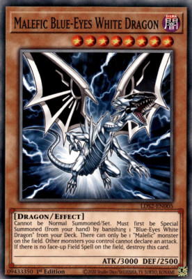 YUGIOH Malefic Blue-Eyes White Dragon : LDS2-EN005 : Common 1st-ED NM-image