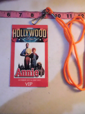 Limited Edition Hollywood Show 2022 ANNIE VIP PASS w/lanyard-image