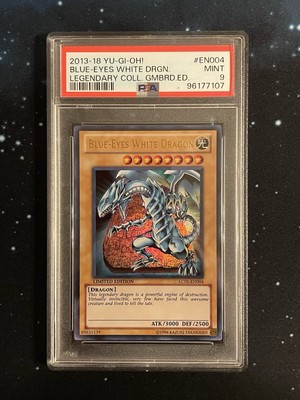 2013-18 Yu-Gi-Oh! Blue-Eyes White Dragon Limited Ed. Ultra Rare LC01-EN004 PSA 9-image