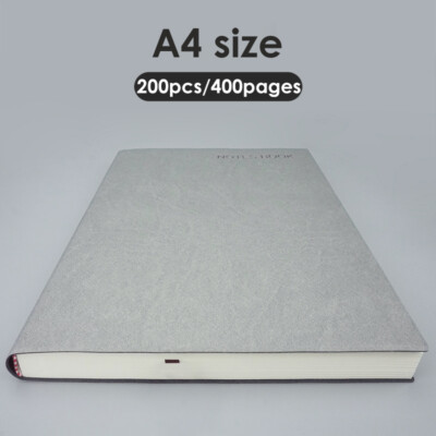  400 Page PU Leather Journal A4 Thick Notebook Lined Paper Writing Diary Planner-image