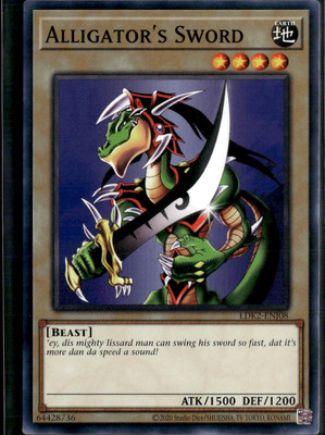 Yu-Gi-Oh! Alligator's Sword LDK2-ENJ08 Common Unlimited NM-image