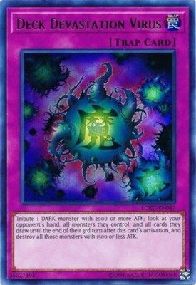 *** DECK DEVASTATION VIRUS *** ULTRA RARE LCKC-EN047 MINT/NM YUGIOH!-image