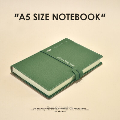 Thick PU Leather Journal A5 Notebook Lined Paper Writing Diary Planner 400 Pages-image