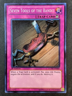 Yu-Gi-Oh TCG #LCYW-EN089 Seven Tools of the Bandit 1st Edition Secret Rare MP-image