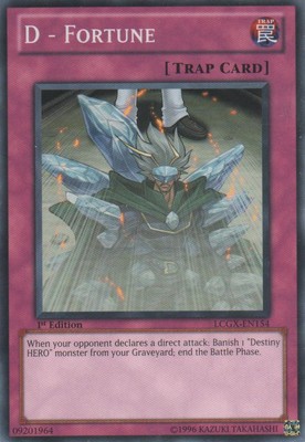 D - Fortune - LCGX-EN154 - Common - 1st Edition Heavily Played Legendary Collect-image