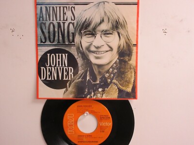 💥 ' JOHN DENVER ' HIT 45 + PICTURE [ANNIE'S SONG]  1974  !💥-image