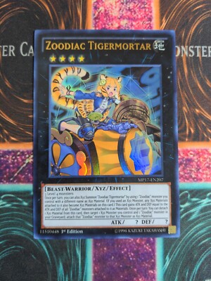 Yu-Gi-Oh! Zoodiac Tigermortar MP17-EN207 1st Edition Ultra Rare NM a1/-image