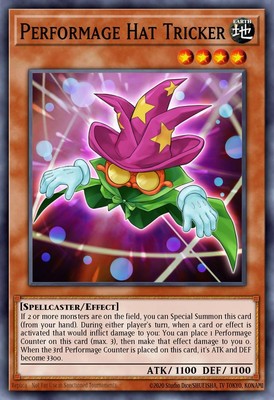 1st Ed Performage Hat Tricker MP16-EN061 Yugioh-image