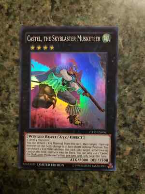 YuGiOh! 1 Castel, the Skyblaster Musketeer - CT12-EN006 - Super Rare - Limited-image