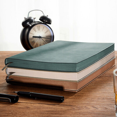 260Page PU Leather Vintage Journal A4 Notebook Lined Paper Writing Diary Planner-image