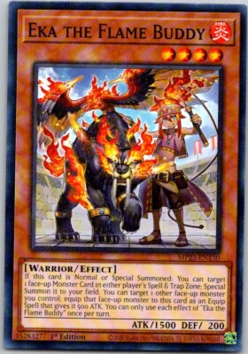 Yu-Gi-Oh Yugioh Eka the Flame Buddy MP23-EN130 Mega Tin 2023 Dueling Heroes-image