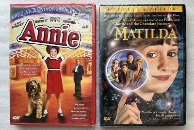 Annie + Matilda / 2-Movie Fullscreen DVD Lot NEW & SEALED w Fraying-image