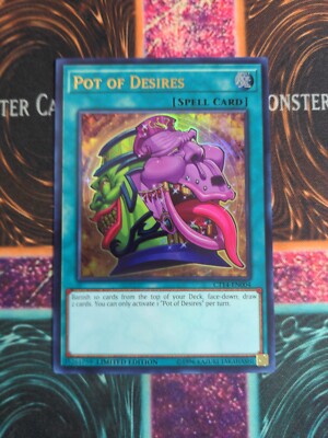 Yu-Gi-Oh! Pot of Desires CT14-EN004 Limited Ultra Rare NM c3/-image