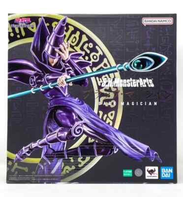 S.H.MonsterArts Yu-Gi-Oh! Dark Magician TAMASHII NATIONS Bandai Japan New-image