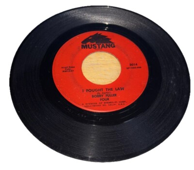 Bobby Fuller Four  I Fought The Law/Little Annie Lou Record 45 RPM (box23)-image