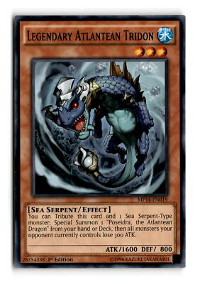 Legendary Atlantean Tridon - MP14-EN019 1st Edition - YuGiOh-LP-image
