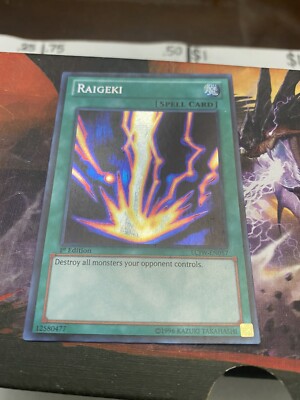 Yugioh! Raigeki 1st Edition Legendary Collection LCJW-EN057 Light Play-image