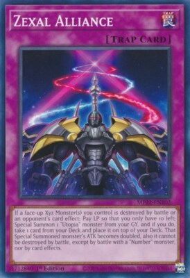 1x Zexal Alliance - 1st Edition NM Eng YuGiOh - 2022 Mega Tin - Pharoah's Gods-image