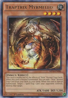 Light Play x 1 Traptrix Myrmeleo - MP14-EN086 - Rare - 1st Edition MP14 Mega Pac-image