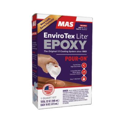 EnviroTex 2032 High Gloss Lite Polymer Coating Two Part Kit 32 oz. (Pack of 4)-image