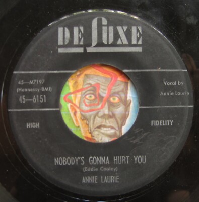 HEAR Annie Laurie 45 Nobody's Gonna Hurt You / Love Is Funny DeLUXE R&B popcorn-image