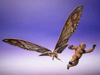 S.H. Monsterarts Godzilla x Kong The New Empire 2024 Suko & Mothra Action Figure-image