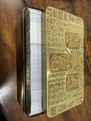 Yu-Gi-Oh! Mega Tin 2022 Tin of the Pharaoh's Gods Tin W Cards (read)Card Storage-image