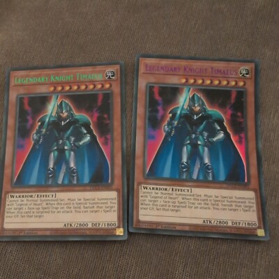 4 x Legendary Knight Timaeus (Green, Purple) | DLCS-EN001 1st edition-image