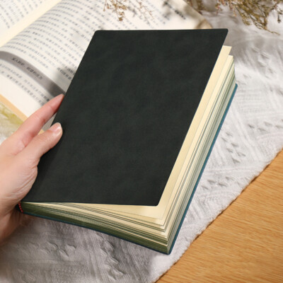 Thick 256 Pages PU Leather Vintage Journal A5 Notebook Blank Paper Writing Diary-image
