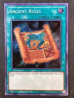 Yu-Gi-Oh TCG Legendary Collection Kaiba #LCKC-EN039 Ancient Rules Secret Rare NM-image