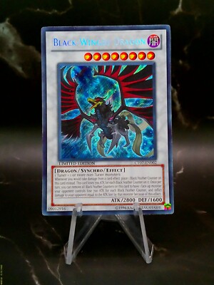 Black-Winged Dragon Secret Rare Limited Edition CT07-EN002 2010 YuGiOh Card-image