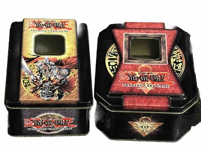 Yu-Gi-Oh! 2 Tin Cases Guardian The Lightning Yugioh Used Very Good Condition-image