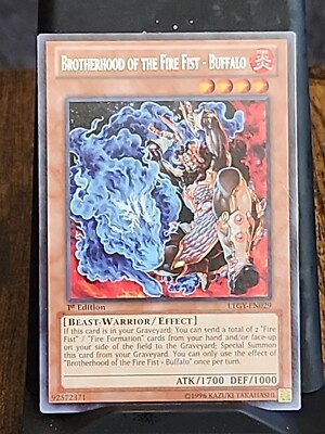 Brotherhood of the Fire Fist Buffalo - 1st Edition Rare Foil Yugioh Fire Monster-image