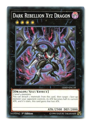 Dark Rebellion Xyz Dragon - LEHD-ENC33 1st Edition - YuGiOh-LP-image
