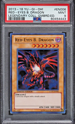 2013 Yu-Gi-Oh! Legendary Collection Gameboard Edition Red-Eyes B. Dragon PSA 9-image