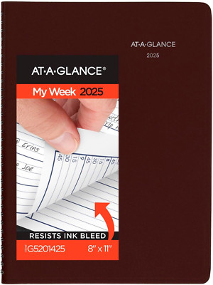 2025 Weekly Appointment Book Planner, 8