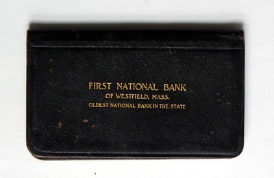 1910 FIRST NATIONAL BANK of Westfield Mass Advertising Almanac Calendar Notebook-image