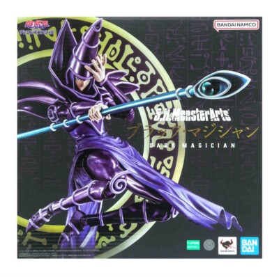 S.H.MonsterArts Yu-Gi-Oh! Dark Magician TAMASHII NATIONS Bandai Japan New-image