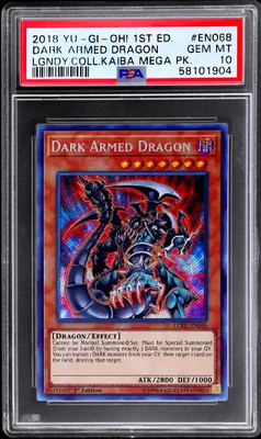 2018 Yu-Gi-Oh! Legendary Collection Dark Armed Dragon #LCKC-EN068 1st Ed PSA 10-image