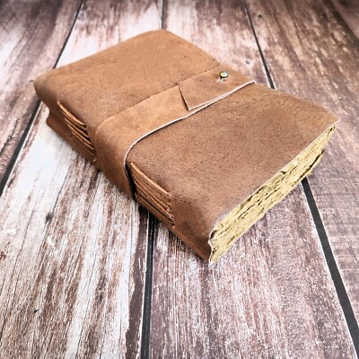 Brown Journal, Leather Journal, Wedding Gift, Dream Journal, Personalized Gift.-image