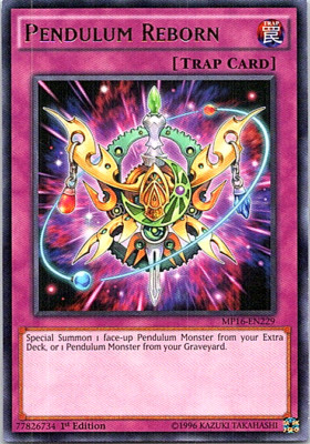 Pendulum Reborn MP16-EN229 Yu-Gi-Oh! Card Light Play 1st Edition-image